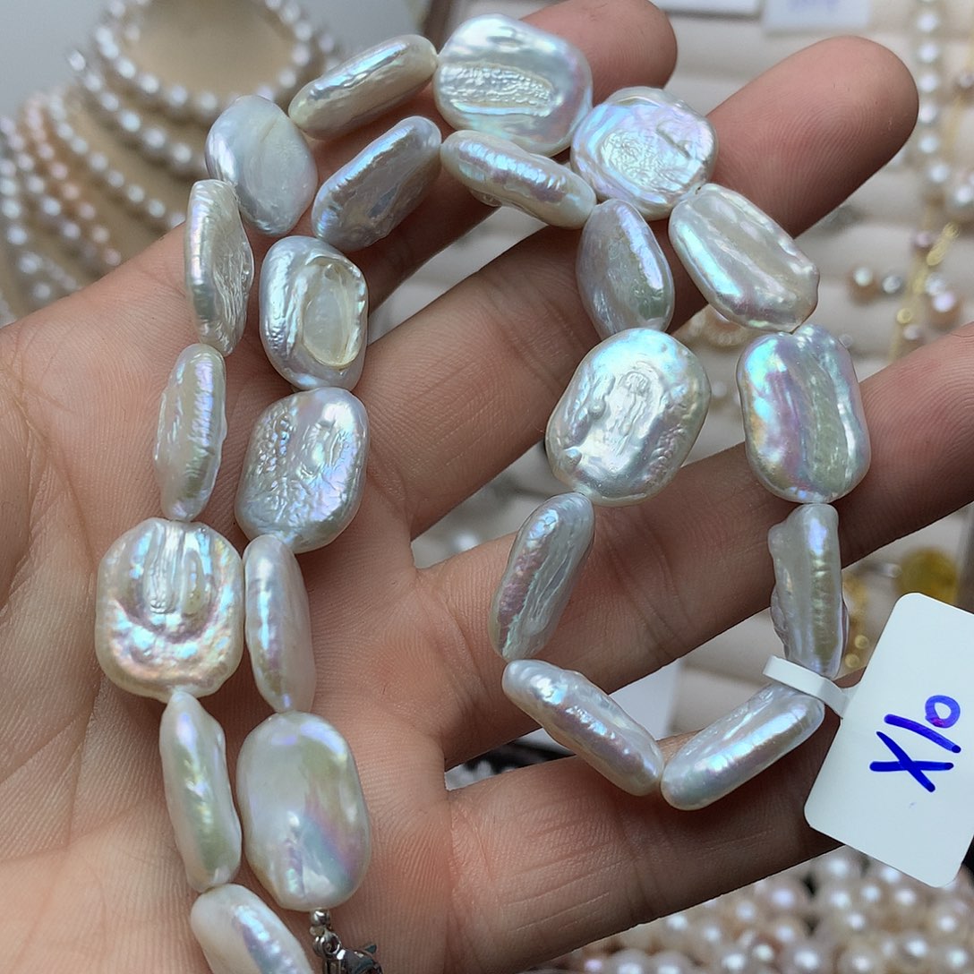 淡水珍珠3-4未镶嵌x10项链