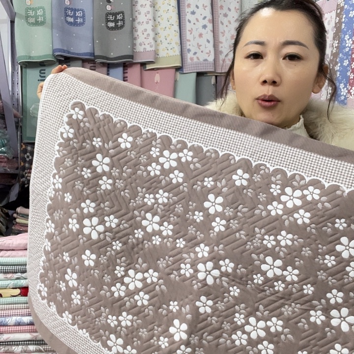 棉特价促销咖色雪花