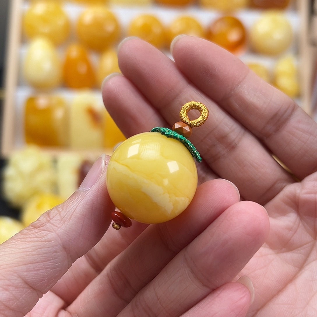 蜜蜡颈饰未镶嵌蜜蜡