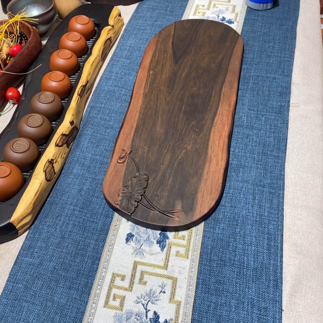 大叶紫檀雕刻干泡47.5-17-1.5