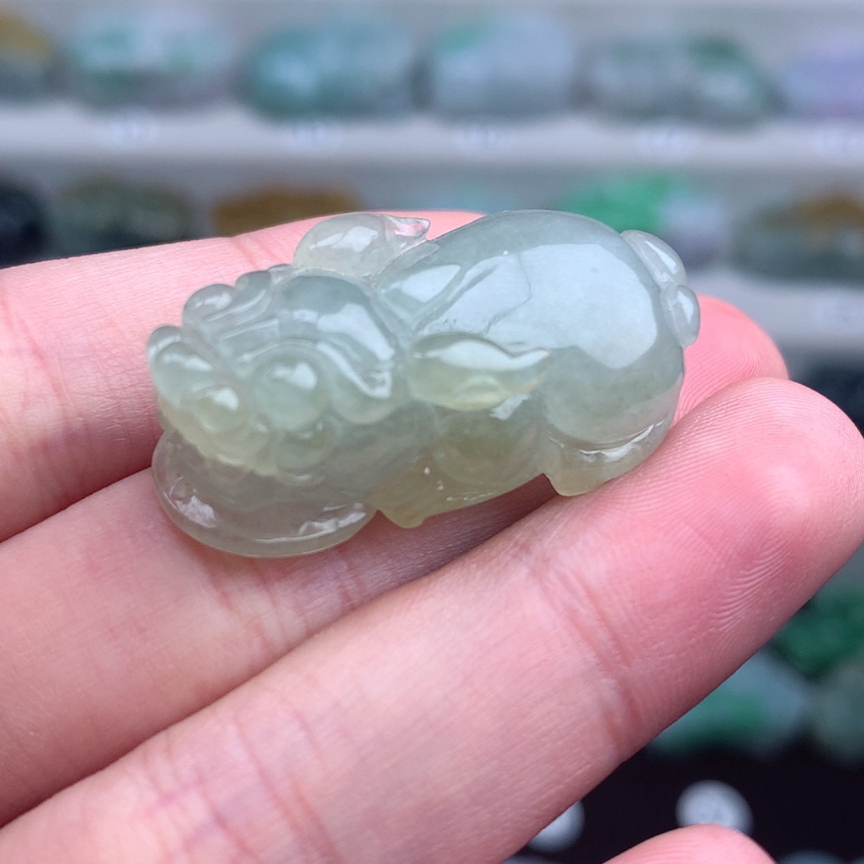 【闪购商品】翡翠未镶嵌颈饰貔貅