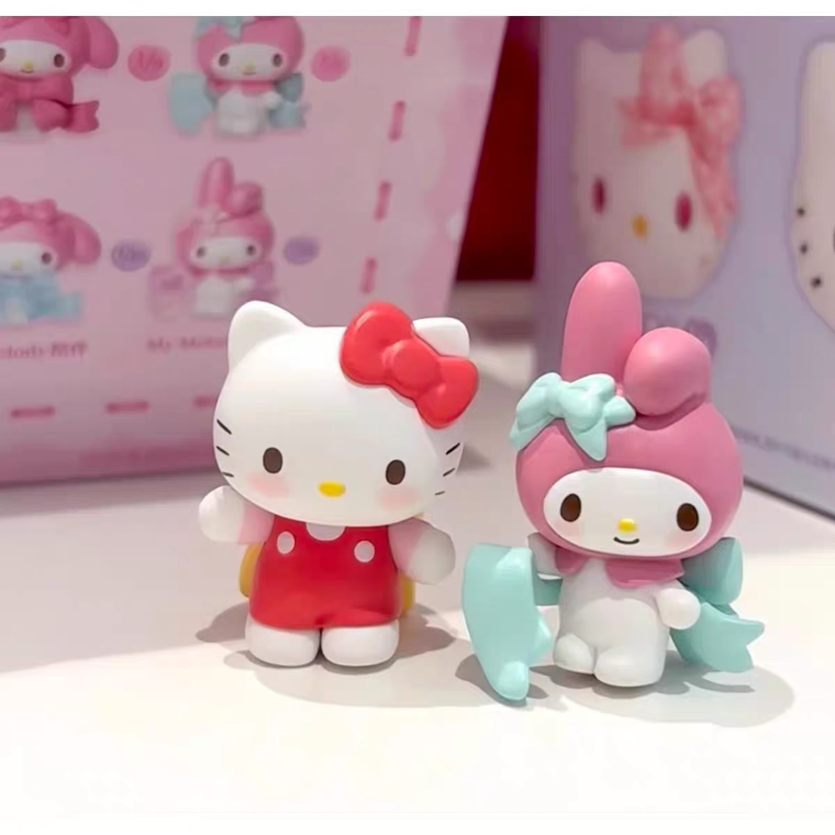 【拆袋】三丽鸥爱意蝴蝶结系列萌趣豆盲袋盲盒玩偶可爱礼物摆件 