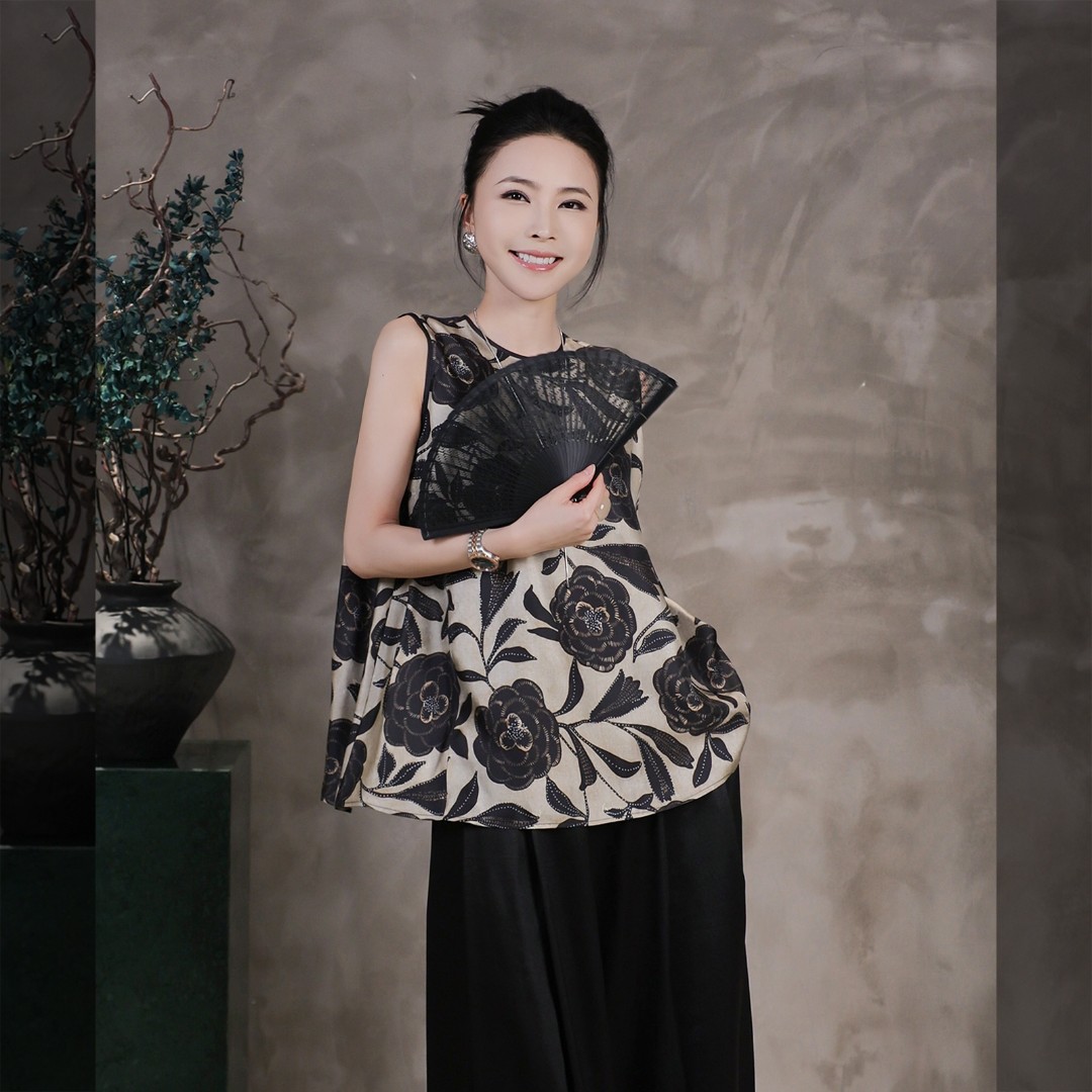 【山茶花物语】RONGRONG100桑蚕丝优雅无袖上衣