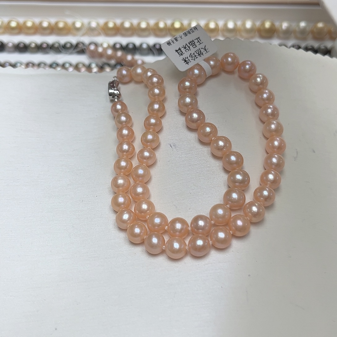 淡水珍珠未镶嵌颈饰7-9内 无核