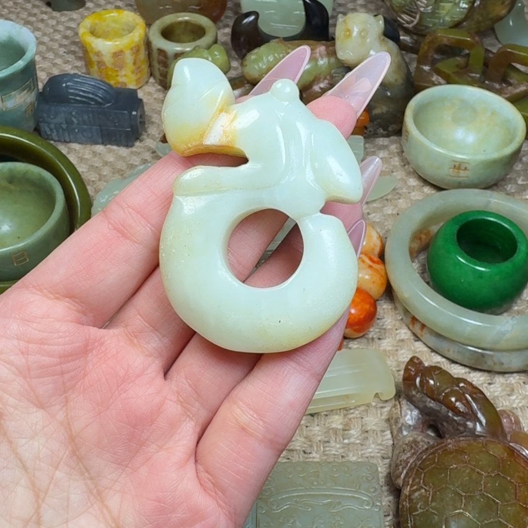 白玉菩提吊坠挂件