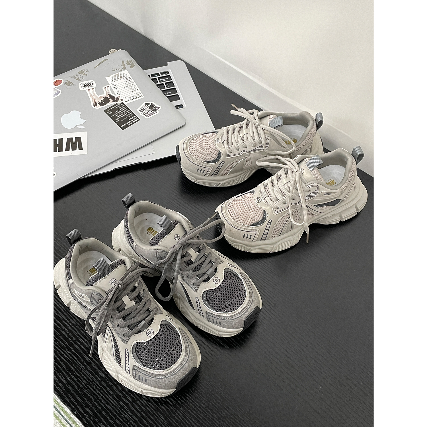 .YIMAN【加绒/单里】经典秋冬老爹休闲鞋透气韩潮流时尚百搭休闲