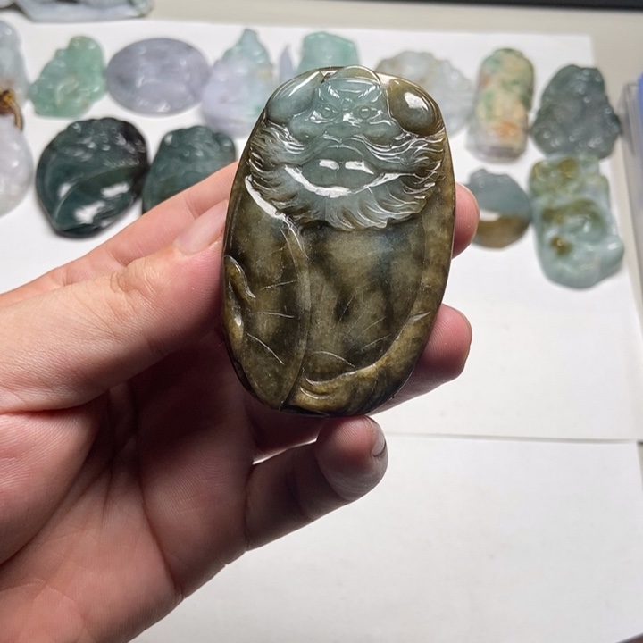 颈饰未镶嵌翡翠钟馗23