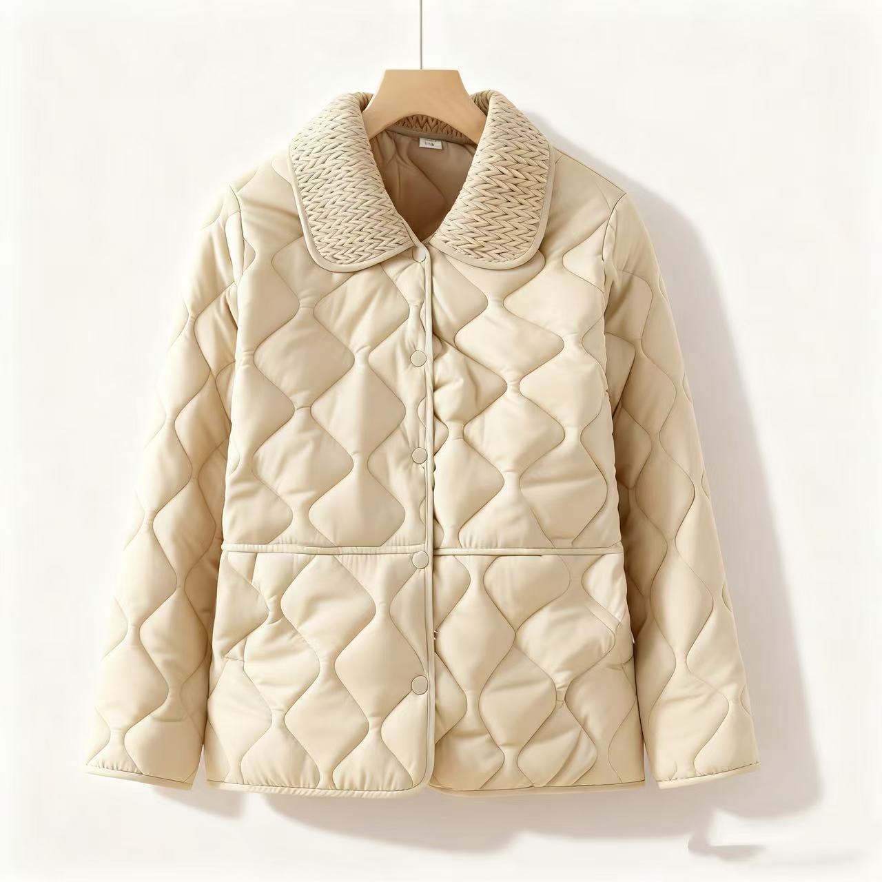 【运费补贴】新款冬季麦穗领棉服韩版秋冬小个子休闲百搭显瘦