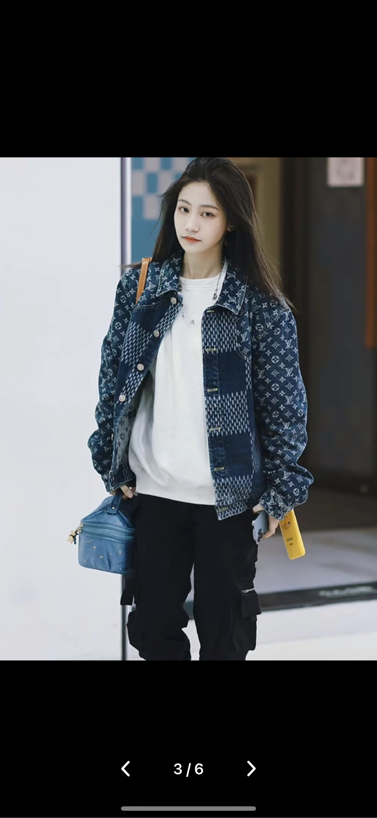95新 LouisVuitton/路易威登 （jp）223 老花牛仔外套 50码