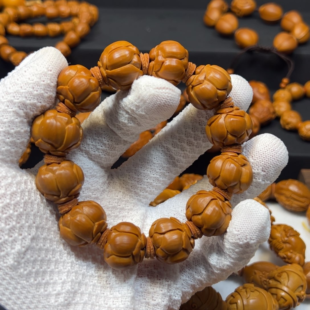 橄榄核手串/手链2.0手工莲花