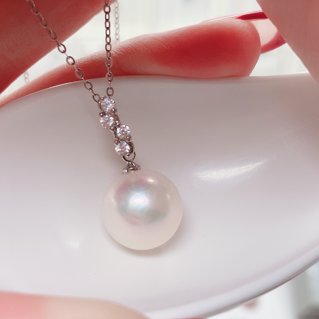 合金淡水珍珠吊坠(赠链)