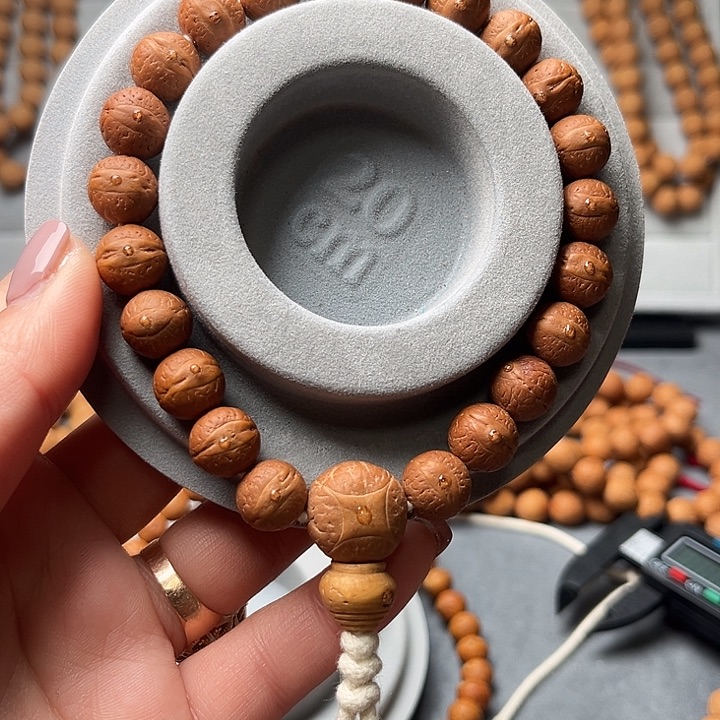 凤眼菩提手串水**海尼泊尔凤眼菩提