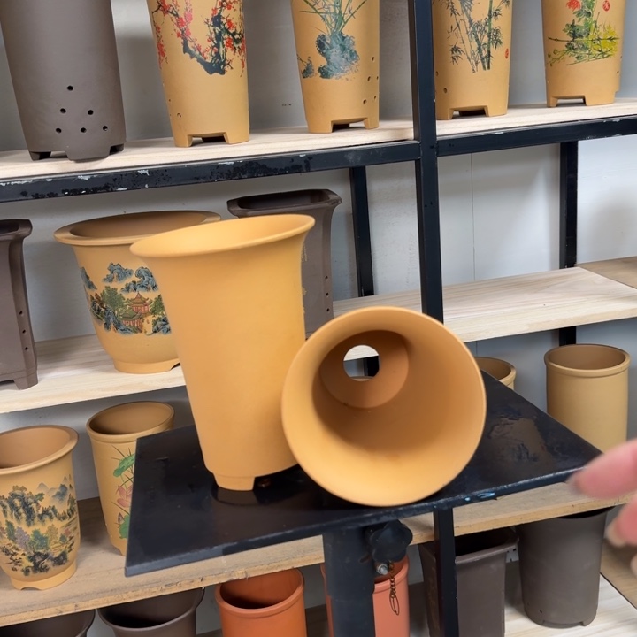 高度20口径14俩只 紫砂花盆