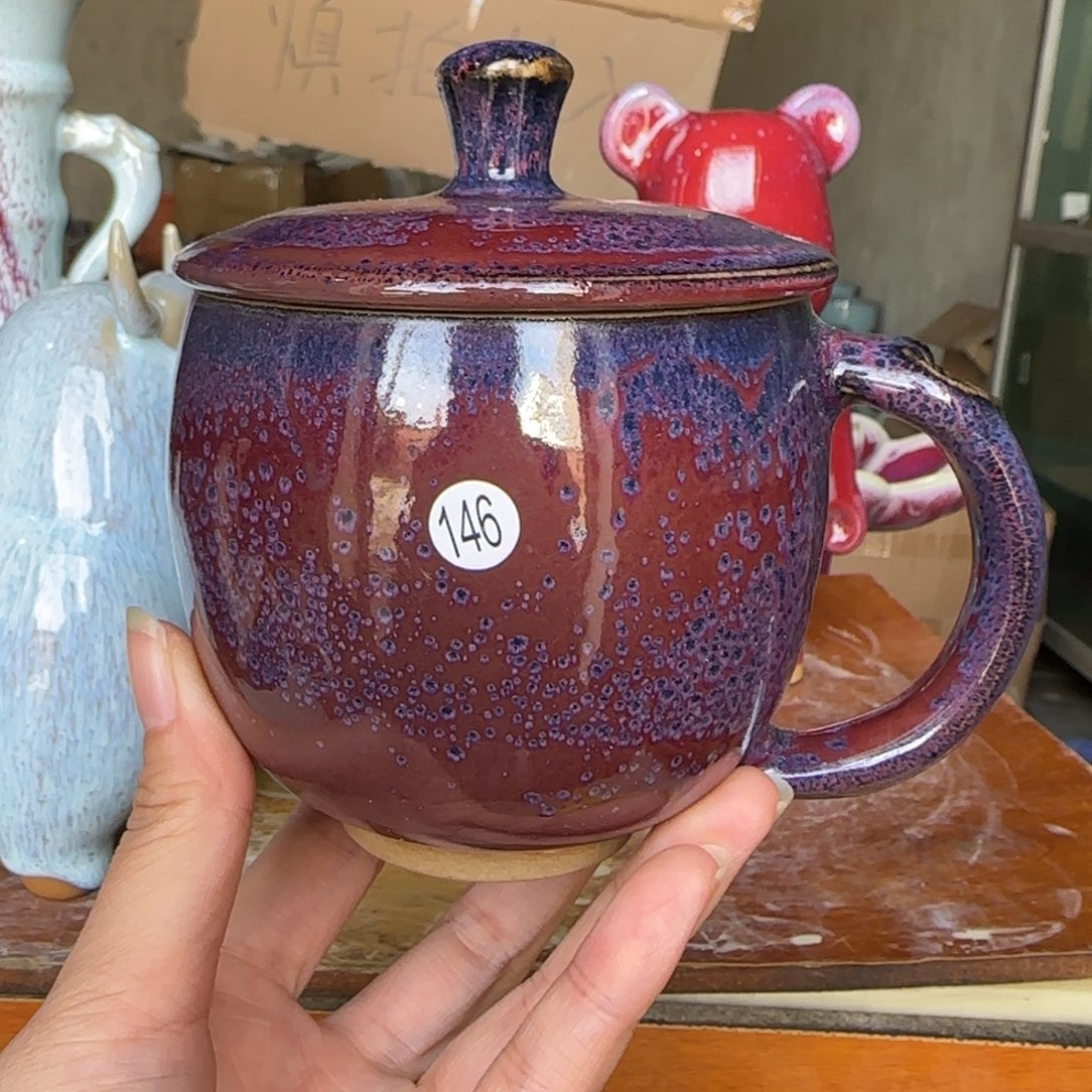 陶摆件郑家钧窑摆件微瑕