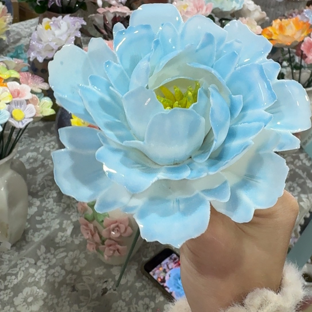 陶瓷花拍满20元发货，爱退款拉黑