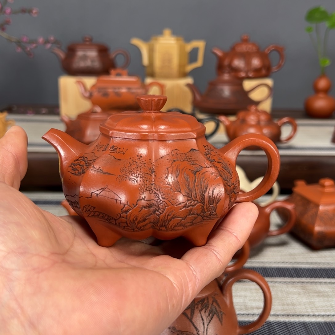 紫砂茶壶展***翔原矿朱泥容量220c c