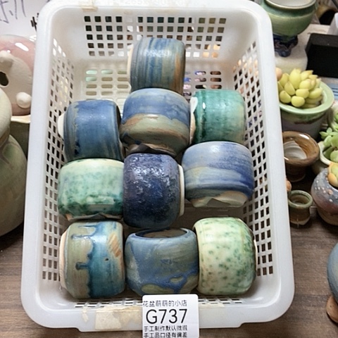 紫砂花盆737微瑕品口径4.5左右