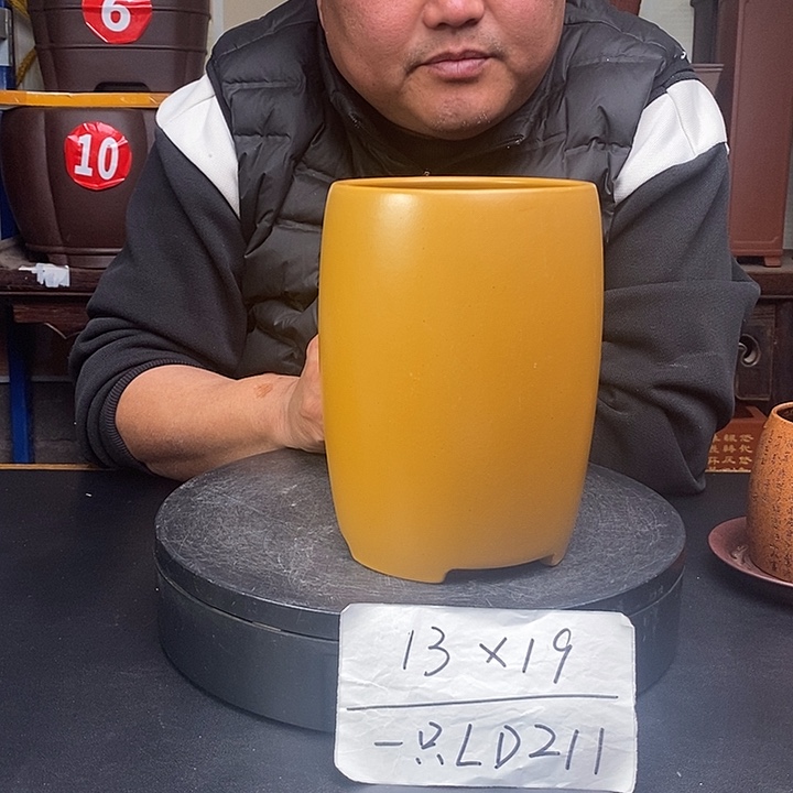 紫砂花盆货号一只LD211