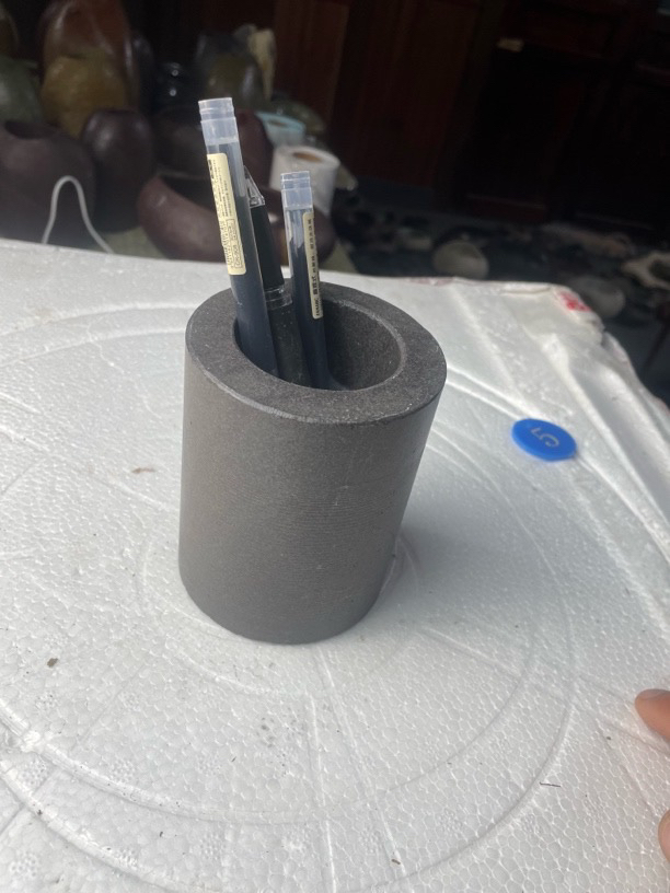 长江石石头芯笔筒