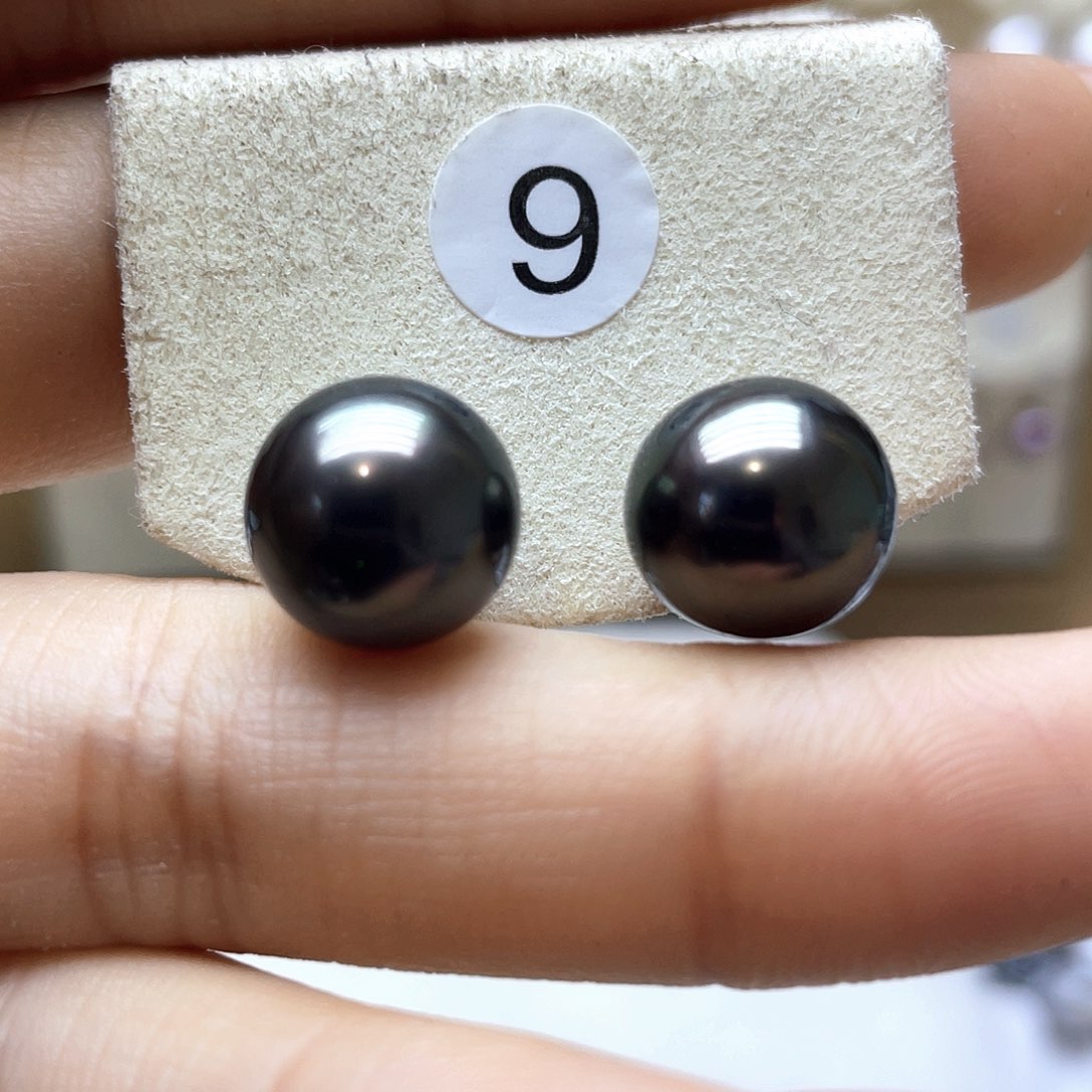 海水珍珠耳饰银S925镶嵌