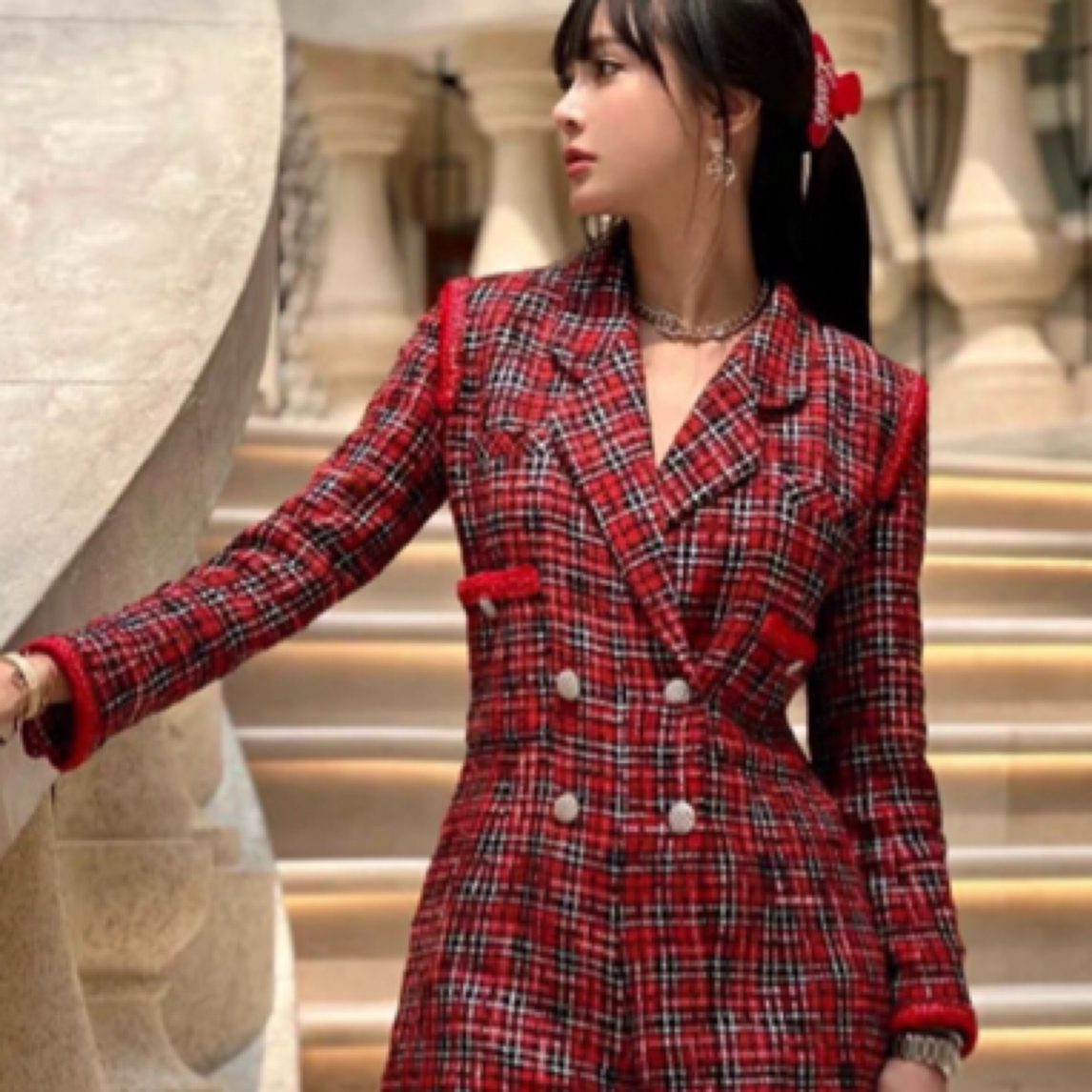 未使用 Chanel/香奈儿 20C秀款屋顶系列连体短裤装/34码/35827