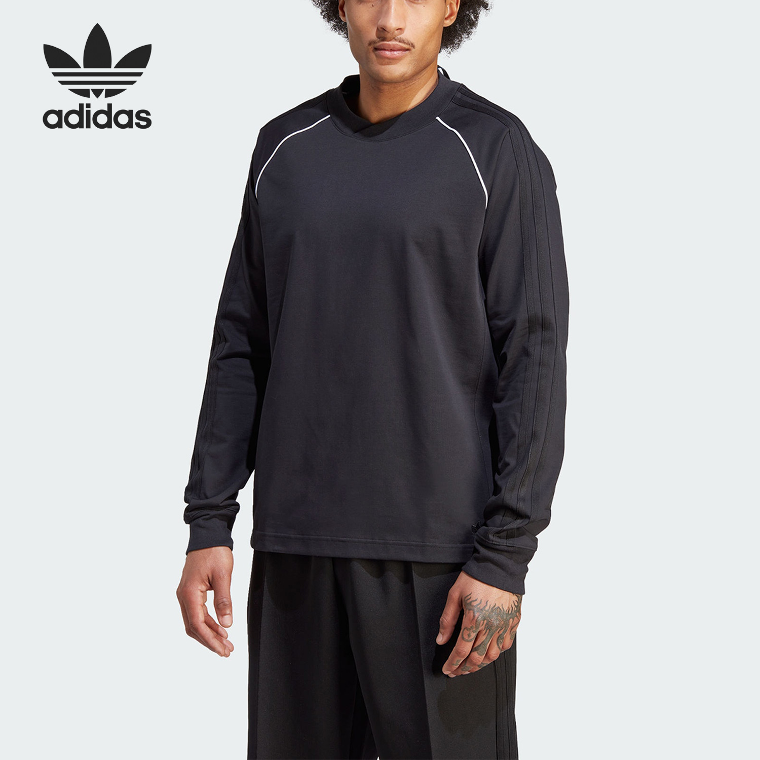 Adidas/阿迪达斯正品三叶草夏季新款男子休闲长袖T恤IL6158