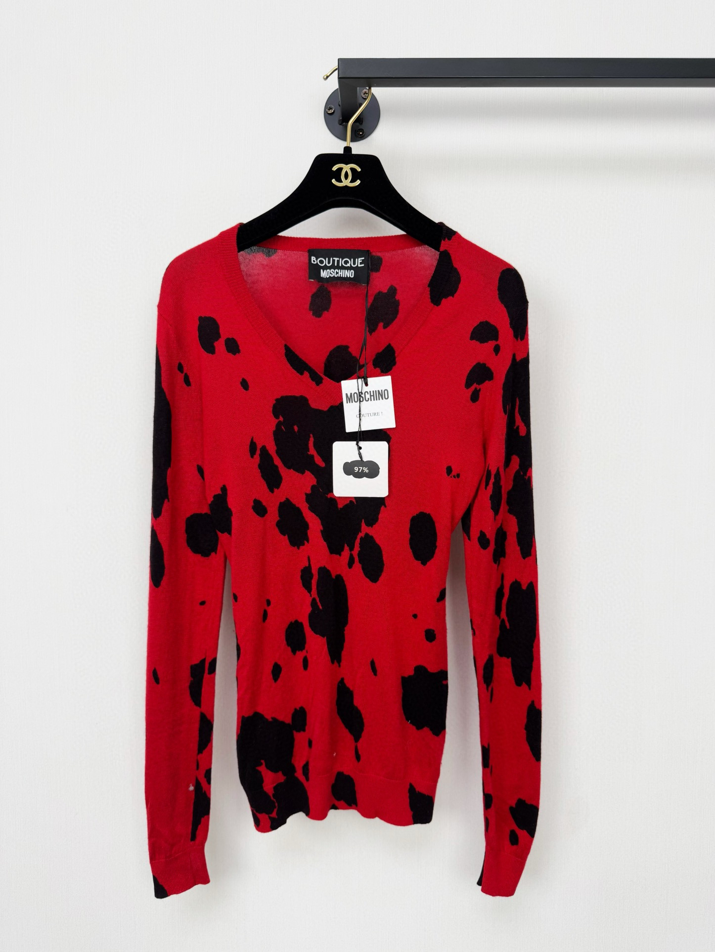 全新未使用 Moschino/莫斯奇诺 毛衣/38码/