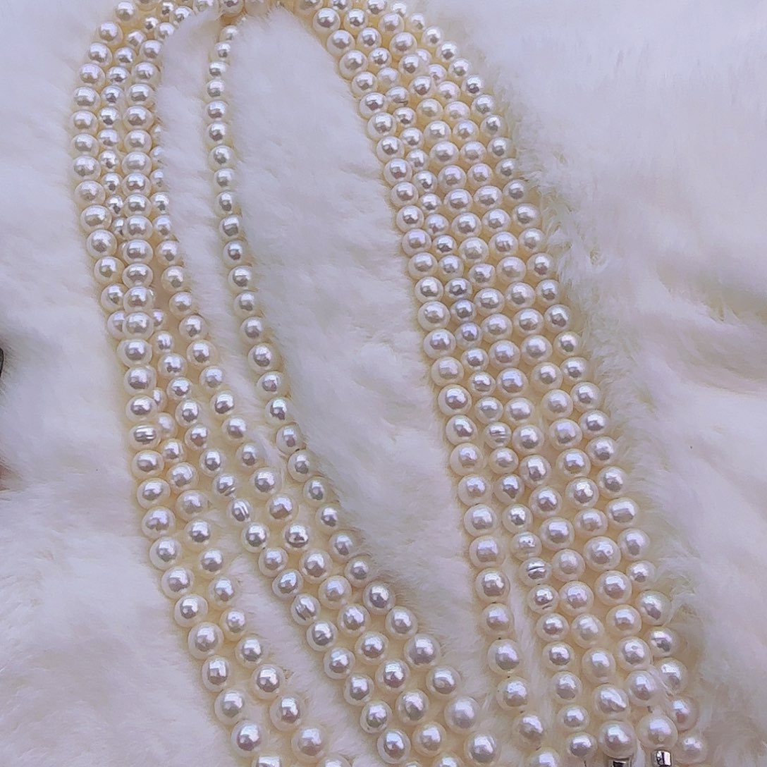 银S925镶嵌项链定制904淡水珍珠