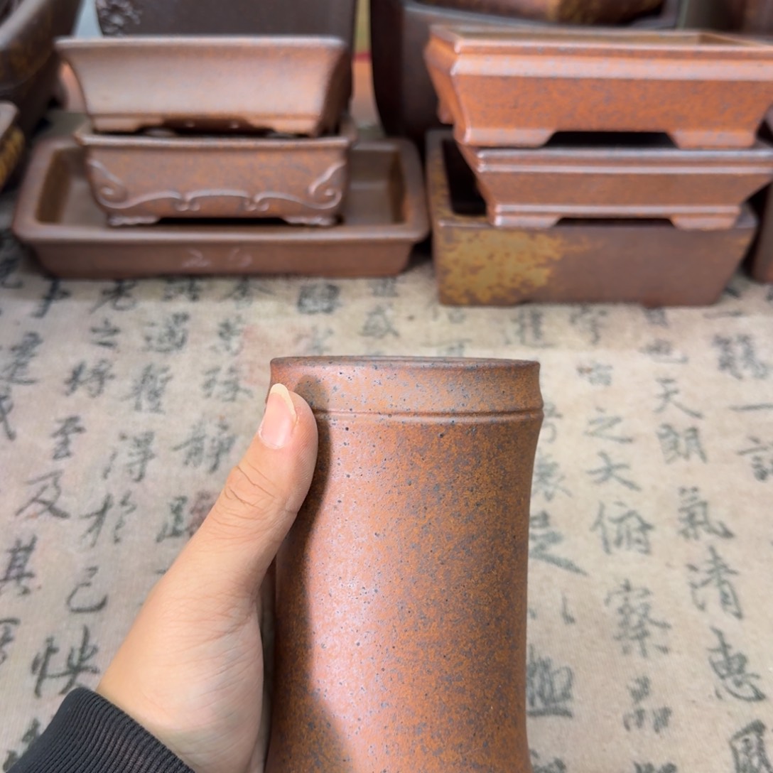 紫砂花盆45号宜兴紫砂正品花盆7x14