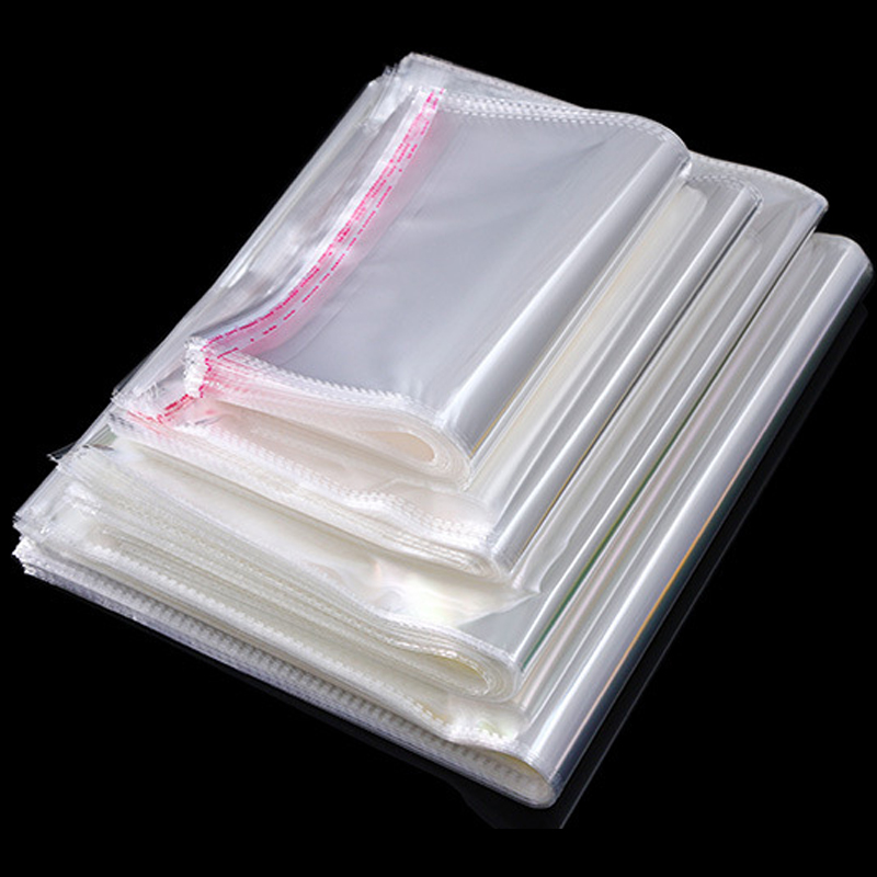 OPP透明自粘袋不干胶塑料袋首饰服装包装自封袋平口袋 现货批发