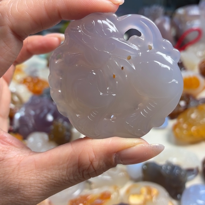 玛瑙/玉髓未镶嵌吊坠(不含链)