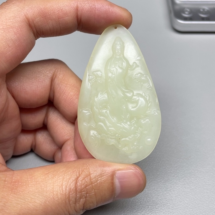 和田玉吊坠(不含链)未镶嵌黑**悠