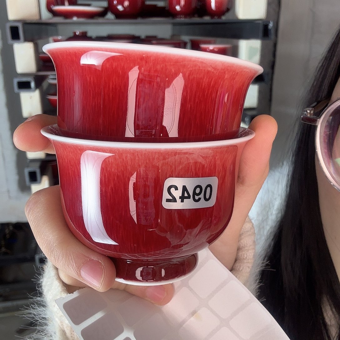 杯景德镇郎红陶瓷