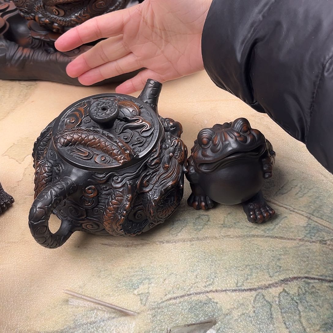 壶壮*熊云南紫陶茶壶茶壶