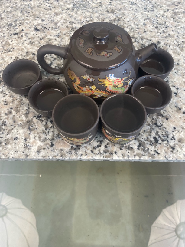 龙凤汉瓦一壶六杯变色凤鸣套装