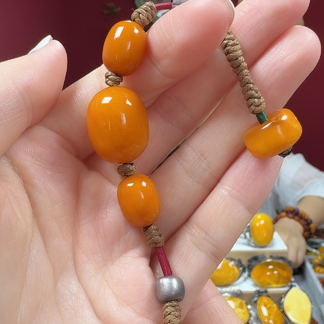 手链蜜蜡未镶嵌手串