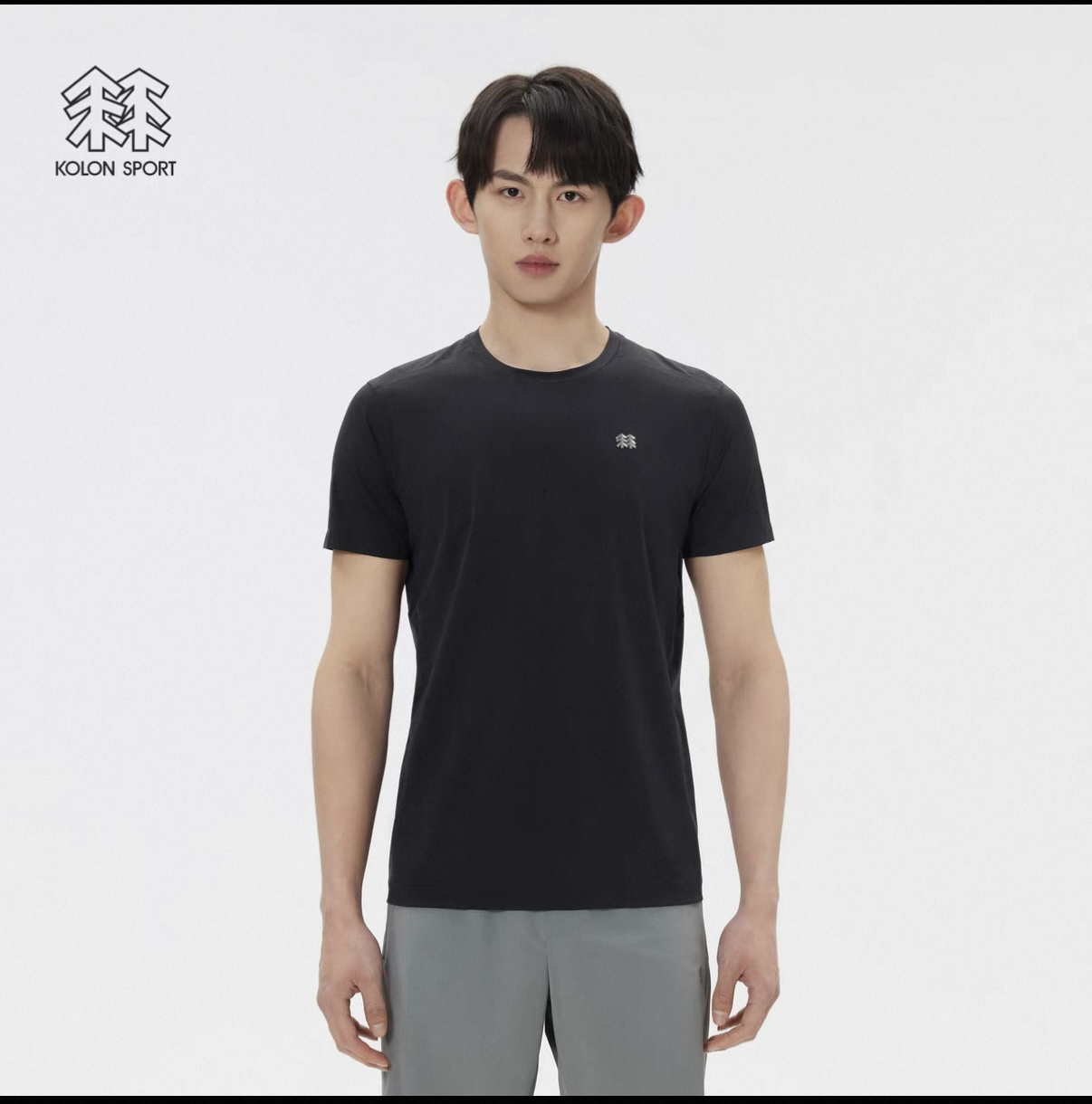 119KOLON SPORT可隆男士圆领短袖T恤轻量接触凉感防晒UPF50