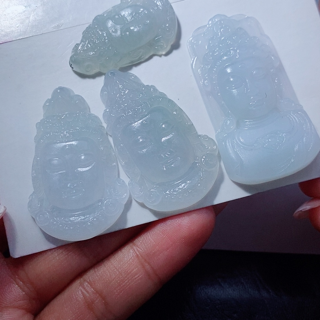 未镶嵌定制翡翠四个一起打包价