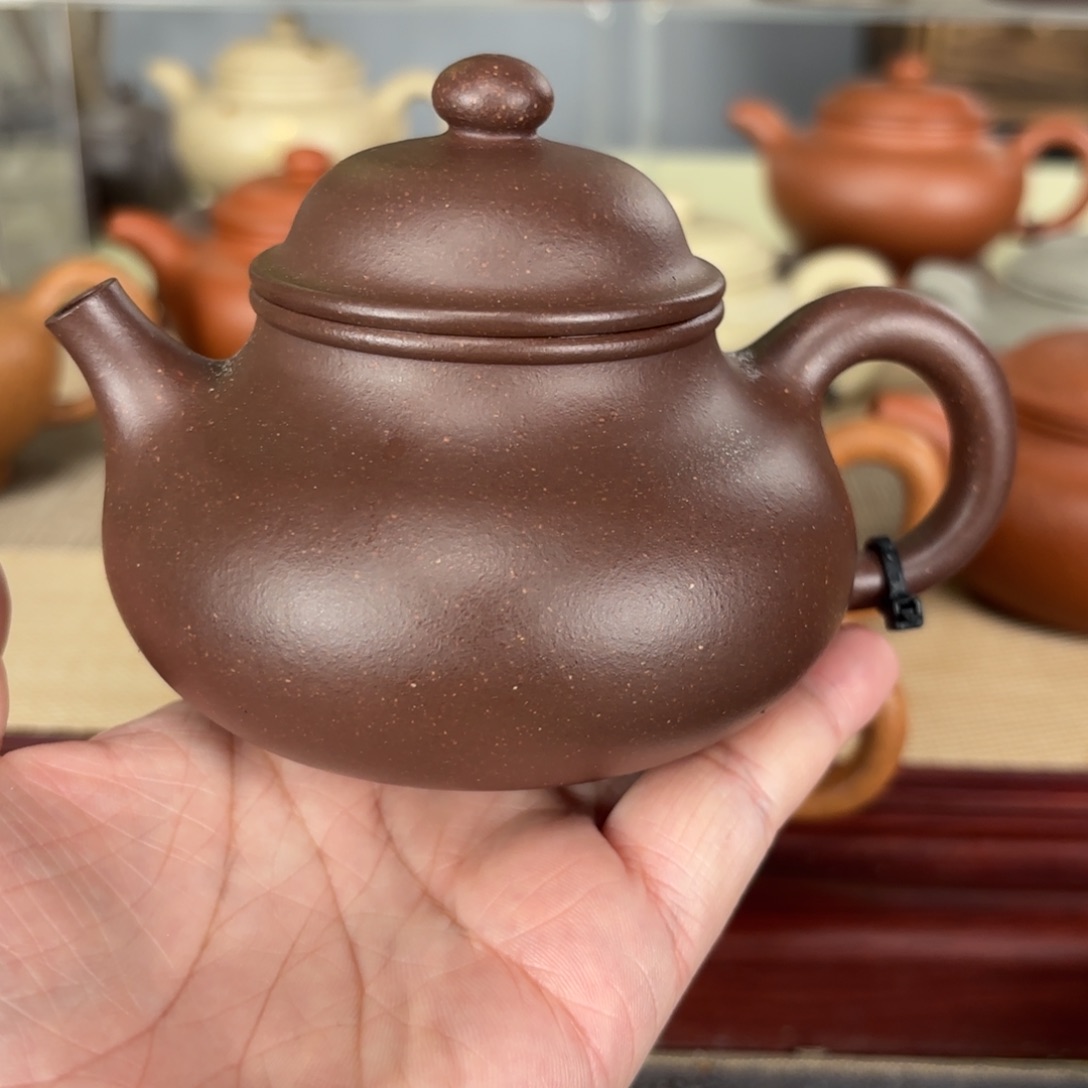 紫砂茶壶?**?黑标容天底槽清200