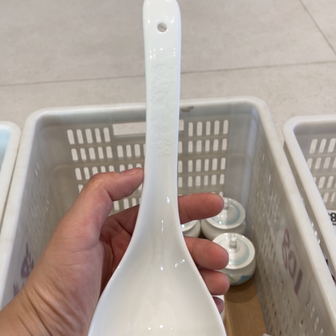 瓷片暗香大汤勺带盒