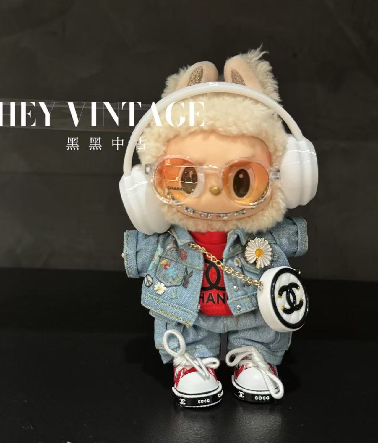 （含娃）限量发售一代马卡龙GD头巾套装 毛绒玩具挂件