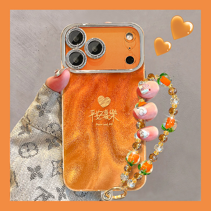 平安喜乐挂链适用苹果17promax手机壳iphone15国风16高颜值14全包
