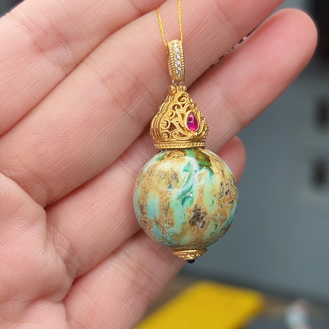 绿松石珠宝奇石未镶嵌