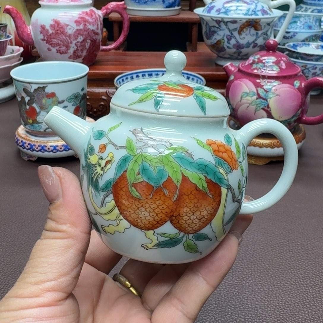 瓷片景德镇仿古手工制作精品展示