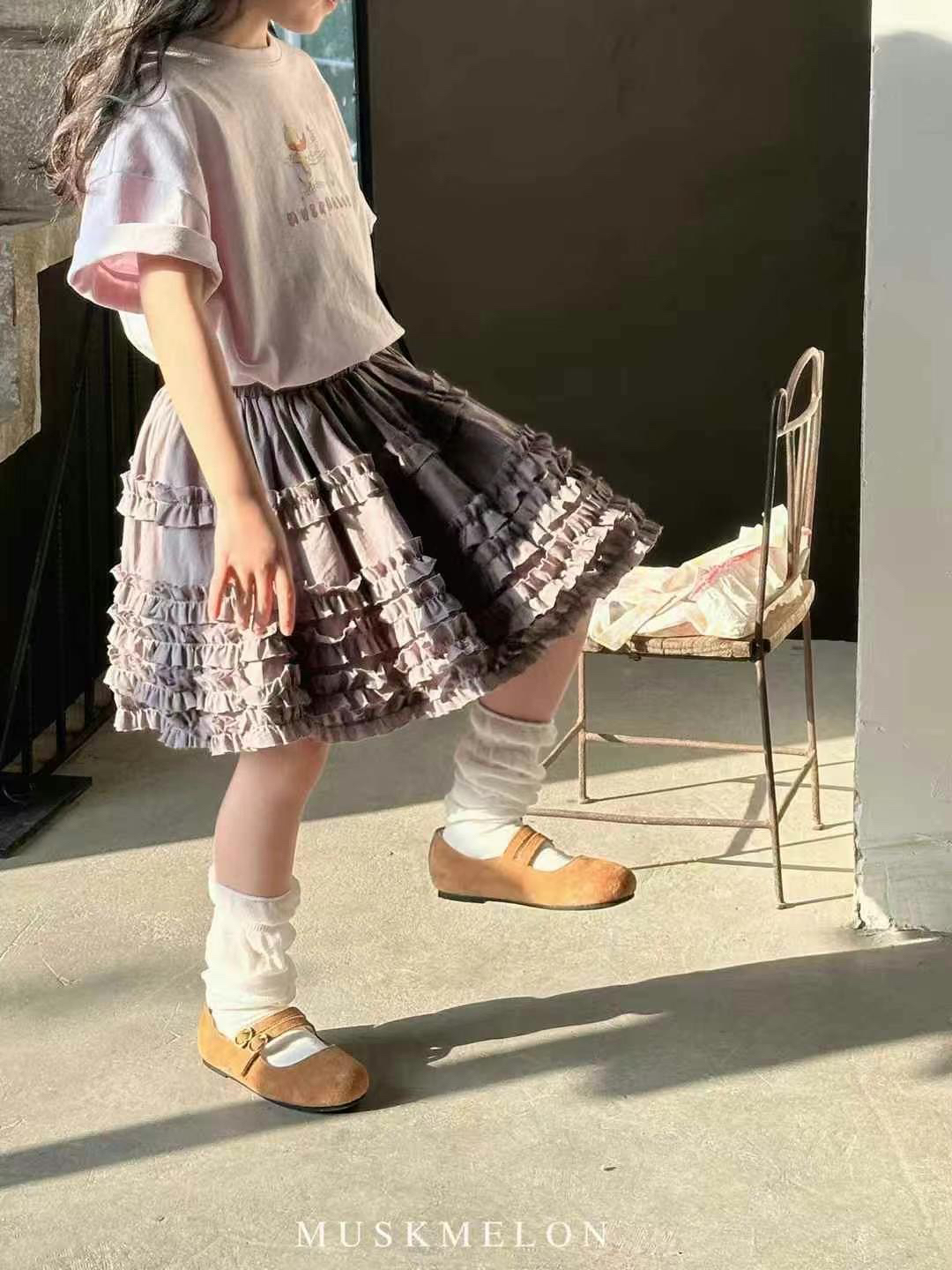 显瘦复古蓬蓬A字小短裙含安全裤