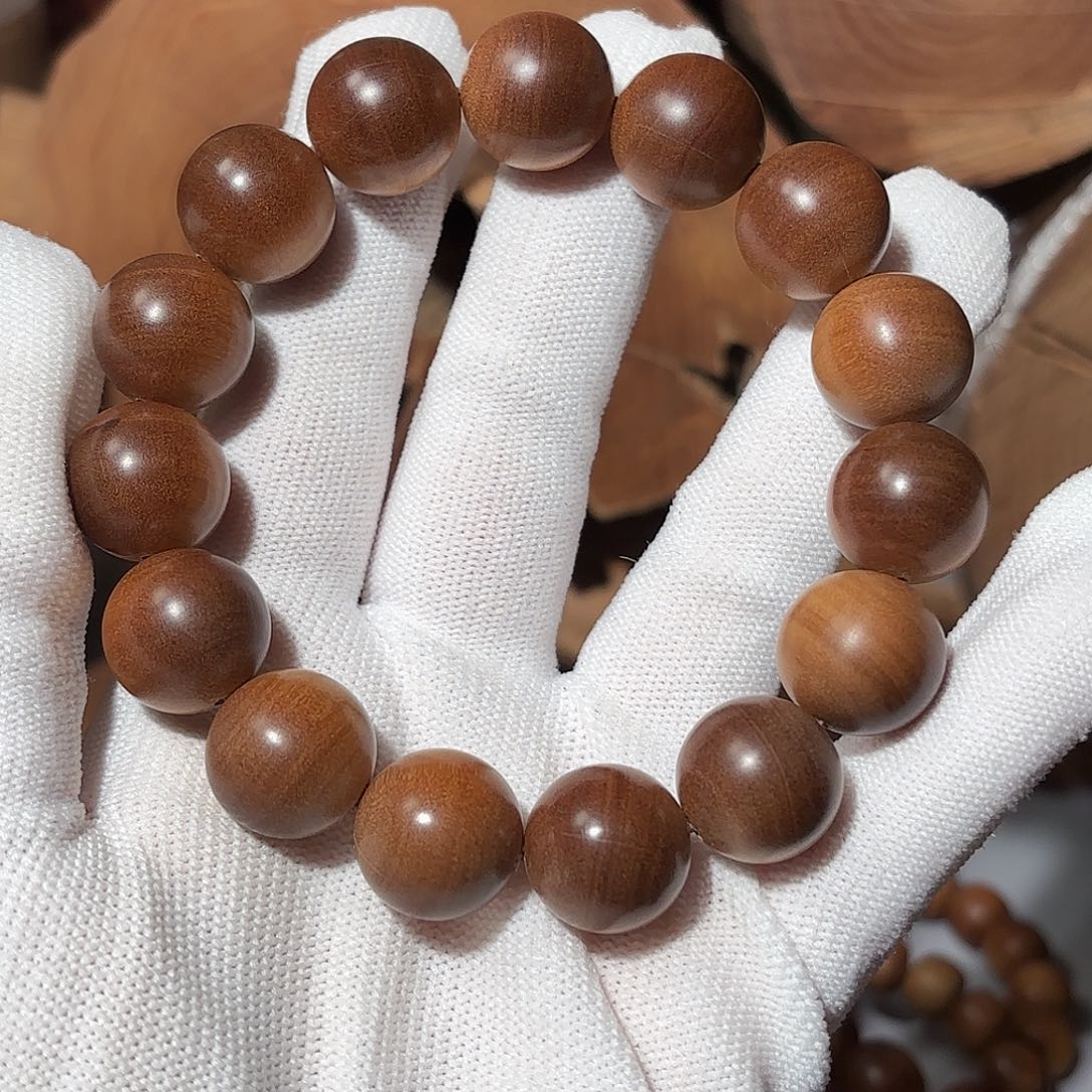 檀香木手串/手链青*老山檀香瑕疵1.5