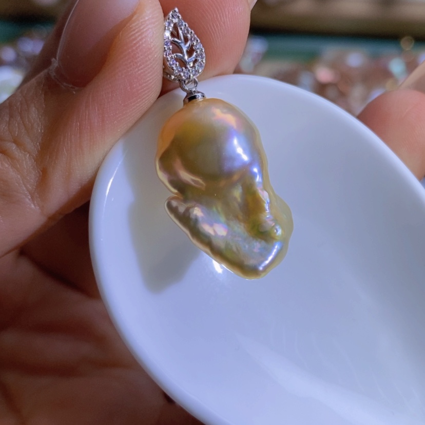 【闪购商品】淡水珍珠天然珍珠（微瑕）合金