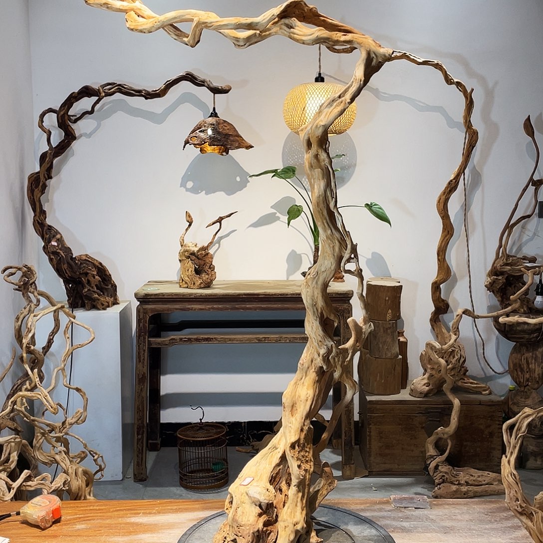 等***说天然根雕陶制艺术品