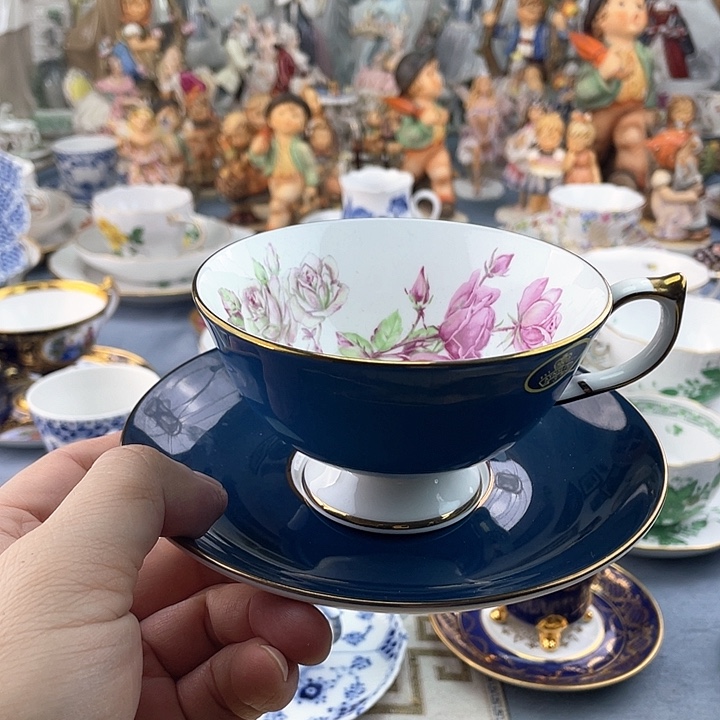 海外中古欧瓷偶小房子