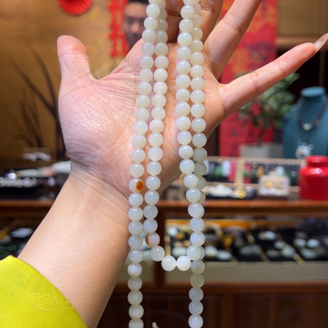 和田玉手链未镶嵌8